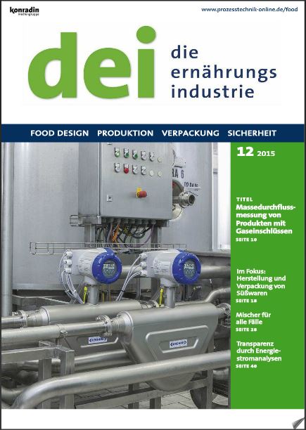 Dei - die Ernährungsindustrie 12 2015 Deckblatt